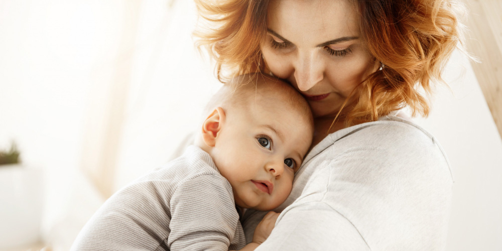 Mujer con bebe